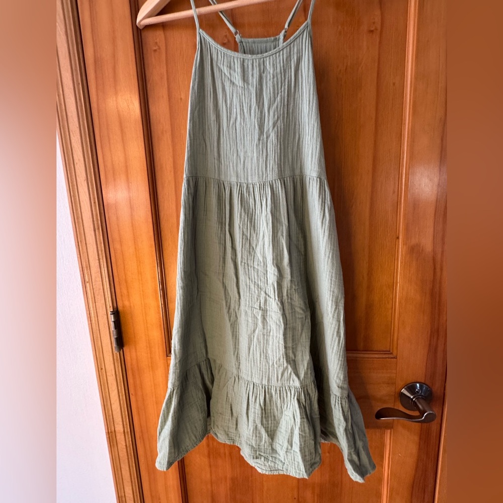 Cat & Jack Light Green Maxi Dress